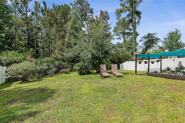 166 Midway Park Dr, Saint Augustine, FL 32084 - view of yard featuring a garden