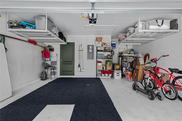 166 Midway Park Dr, Saint Augustine, FL 32084 - garage with a garage door opener and electric panel