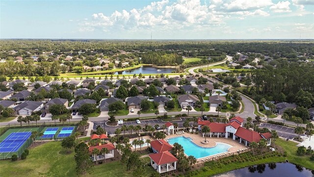 166 Midway Park Dr, Saint Augustine, FL 32084 - aerial view of a large body of water and a pool