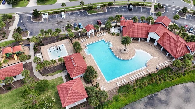 166 Midway Park Dr, Saint Augustine, FL 32084 - drone / aerial view of a pool