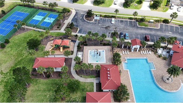 166 Midway Park Dr, Saint Augustine, FL 32084 - bird's eye view of a pool area