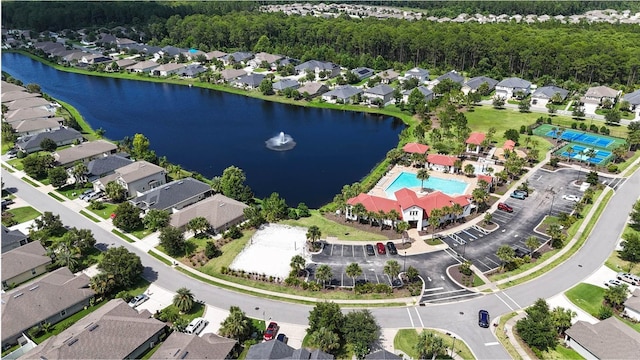 166 Midway Park Dr, Saint Augustine, FL 32084 - aerial view of property and surrounding area with nearby suburban area and a large body of water