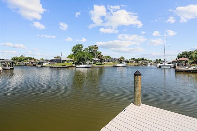 4 Old Oak Dr N, Palm Coast, FL 32137 - dock area with a water view