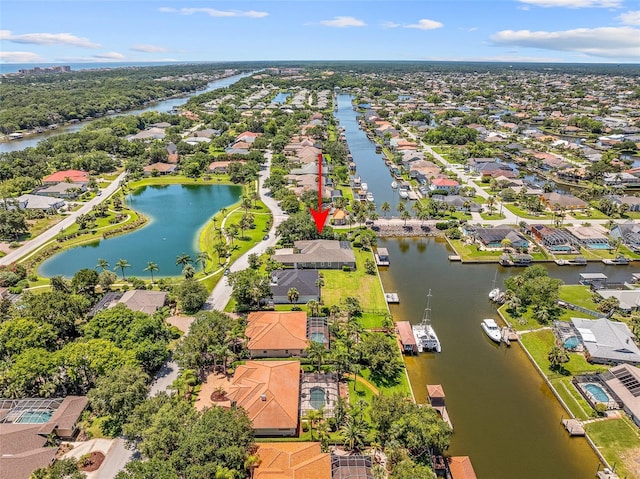 4 Old Oak Dr N, Palm Coast, FL 32137 - aerial perspective of suburban area featuring a large body of water