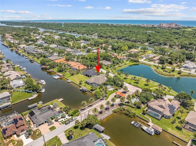 4 Old Oak Dr N, Palm Coast, FL 32137 - aerial perspective of suburban area with a large body of water