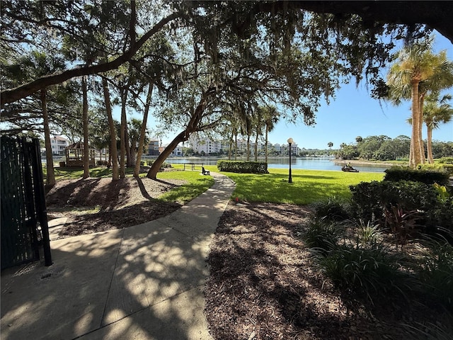 59 Rivers Edge Ln Unit 59, Palm Coast, FL 32137 - view of home's community with a lawn and a water view