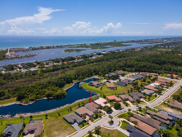 145 Heron Dr, Palm Coast, FL 32137 - aerial perspective of suburban area with a nearby body of water