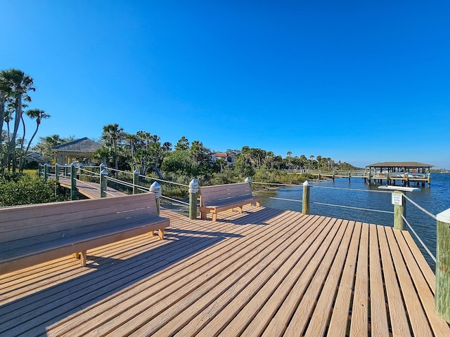 145 Heron Dr, Palm Coast, FL 32137 - dock with a water view