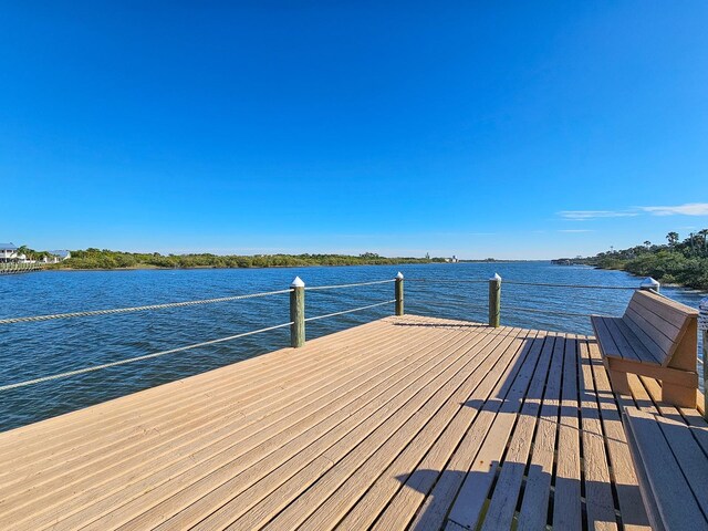 145 Heron Dr, Palm Coast, FL 32137 - dock featuring a water view