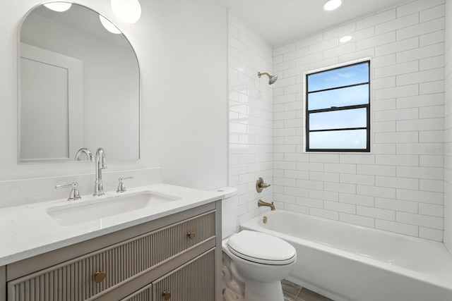 43 Courtney Pl, Palm Coast, FL 32137 - full bathroom with vanity, tub / shower combination, and recessed lighting