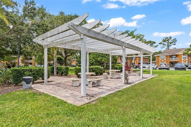4600 E Moody Blvd Unit 14O, Bunnell, FL 32110 - view of patio with a pergola