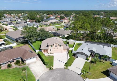 7 Flint Pl, Palm Coast, FL 32137 - aerial perspective of suburban area