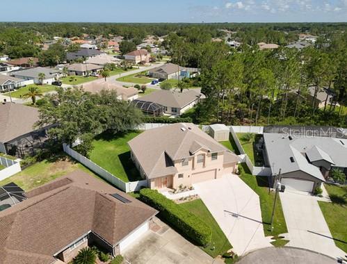 7 Flint Pl, Palm Coast, FL 32137 - aerial perspective of suburban area
