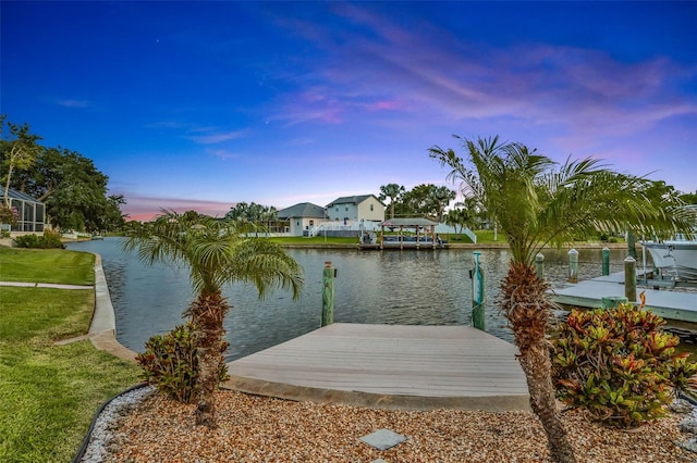 33 Crystal Bay Ct, Palm Coast, FL 32137 - dock featuring a water view