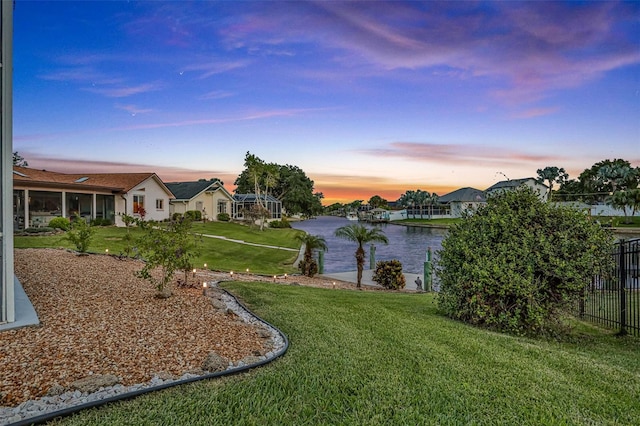 33 Crystal Bay Ct, Palm Coast, FL 32137 - view of yard with a water view