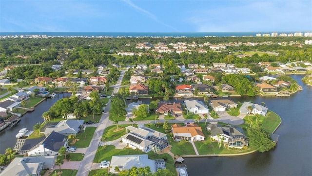 33 Crystal Bay Ct, Palm Coast, FL 32137 - aerial overview of property's location featuring a nearby body of water and nearby suburban area