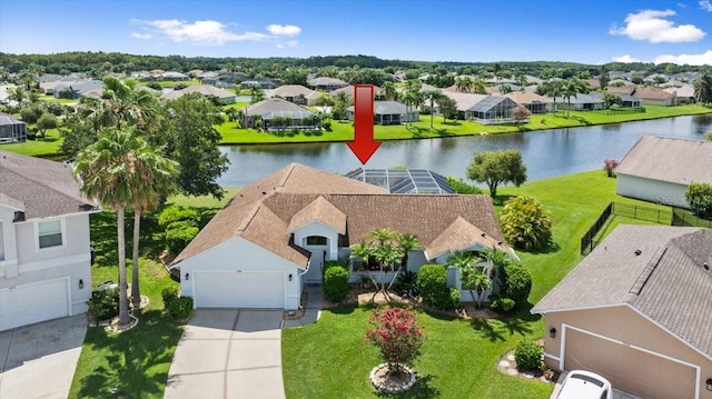1904 Rouzbeh Ct, Port Orange, FL 32128 - aerial view of residential area with a large body of water