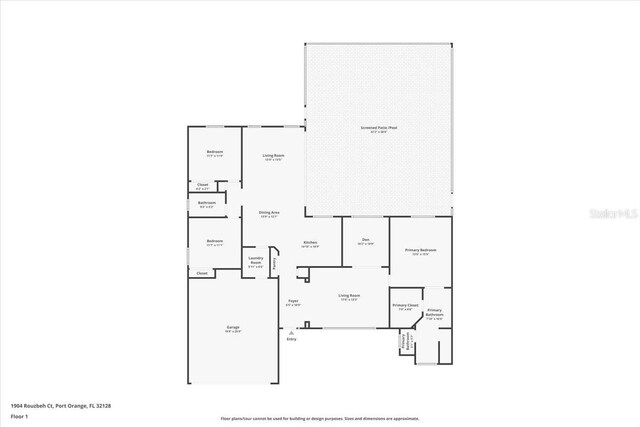 1904 Rouzbeh Ct, Port Orange, FL 32128 - view of room layout