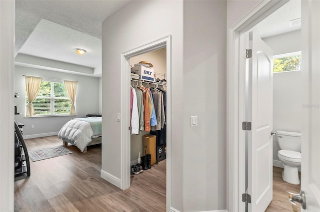 9 Elder Pl, Palm Coast, FL 32164 - bedroom featuring wood finished floors, a walk in closet, and a closet