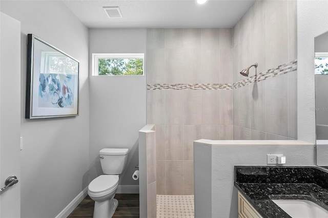9 Elder Pl, Palm Coast, FL 32164 - full bath with a walk in shower, vanity, and wood finished floors