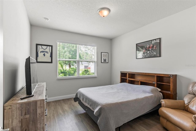 9 Elder Pl, Palm Coast, FL 32164 - bedroom featuring dark wood-style floors and a textured ceiling
