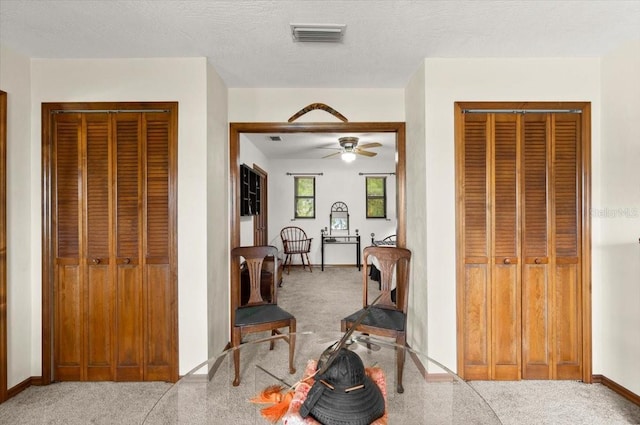 2940 Sunset Dr, New Smyrna Beach, FL 32168 - hall with carpet floors