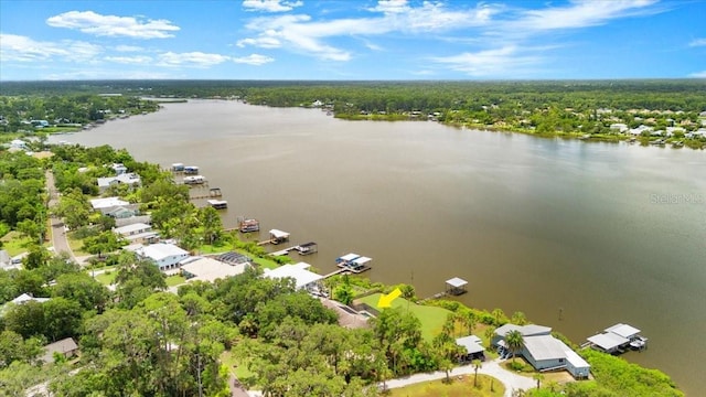 2940 Sunset Dr, New Smyrna Beach, FL 32168 - aerial perspective of suburban area featuring a nearby body of water