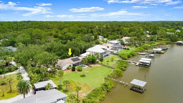 2940 Sunset Dr, New Smyrna Beach, FL 32168 - aerial view of a heavily wooded area and a large body of water