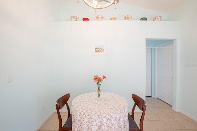 47 Summerwind Cir, Palm Coast, FL 32137 - dining area with light tile patterned floors and baseboards