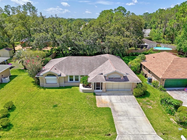 5 Wilksboro Pl, Palm Coast, FL 32164 - aerial view of property and surrounding area featuring a forest