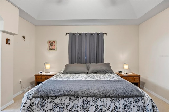 5 Wilksboro Pl, Palm Coast, FL 32164 - carpeted bedroom featuring lofted ceiling and baseboards