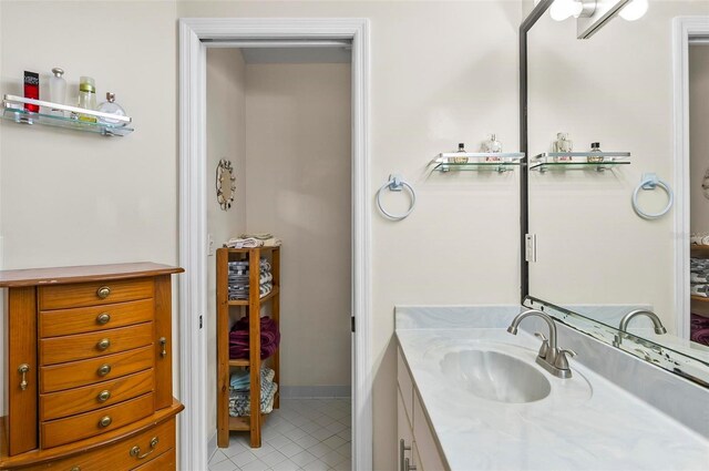 5 Wilksboro Pl, Palm Coast, FL 32164 - bathroom with vanity and tile patterned flooring