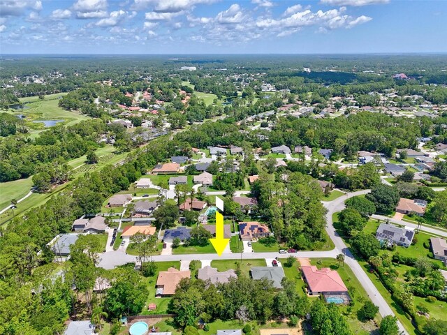 5 Wilksboro Pl, Palm Coast, FL 32164 - aerial view of property and surrounding area with nearby suburban area and a large body of water