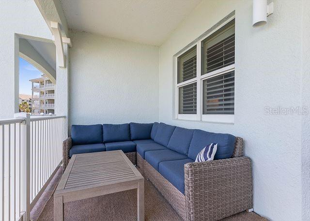 200 Cinnamon Beach Way Unit 131, Palm Coast, FL 32137 - balcony featuring outdoor lounge area
