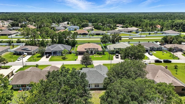 42 Felwood Ln, Palm Coast, FL 32137 - aerial view of residential area with a heavily wooded area
