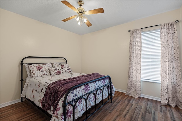 54 Pine Grove Dr, Palm Coast, FL 32164 - bedroom featuring wood finished floors and ceiling fan