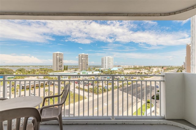 3047 S Atlantic Ave Unit 706, Daytona Beach, FL 32118 - balcony featuring a view of city
