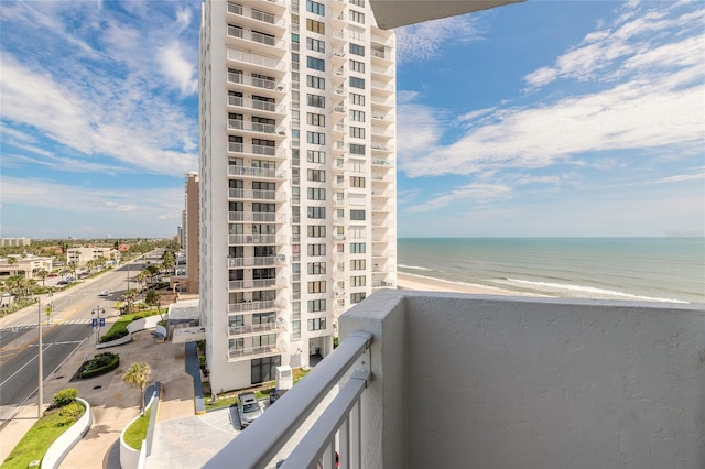 3047 S Atlantic Ave Unit 706, Daytona Beach, FL 32118 - balcony featuring view of water and beach