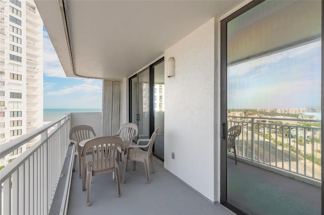 3047 S Atlantic Ave Unit 706, Daytona Beach, FL 32118 - balcony featuring a water view