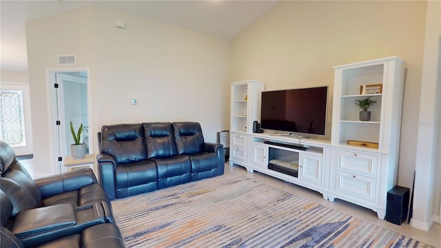 90 Randolph Dr, Palm Coast, FL 32164 - living room with lofted ceiling