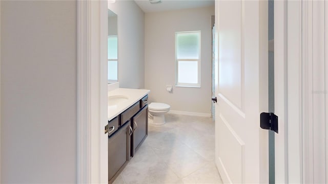 90 Randolph Dr, Palm Coast, FL 32164 - bathroom with vanity and tile patterned floors