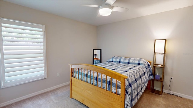 90 Randolph Dr, Palm Coast, FL 32164 - bedroom featuring carpet flooring and a ceiling fan
