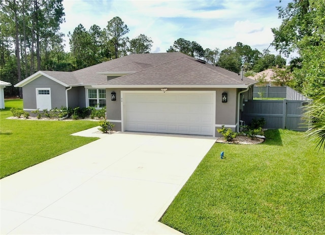 90 Randolph Dr, Palm Coast, FL 32164 - single story home featuring stucco siding, an attached garage, roof with shingles, and driveway