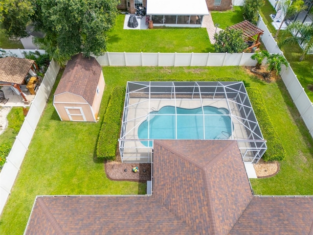 4 Essington Ln, Palm Coast, FL 32164 - aerial view of a pool