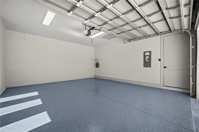 179 Eric Dr, Palm Coast, FL 32164 - garage featuring a garage door opener and electric panel
