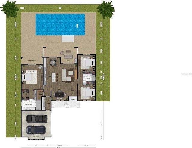 179 Eric Dr, Palm Coast, FL 32164 - view of floor plan / room layout