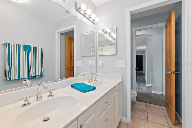 101 N 22nd St, Flagler Beach, FL 32136 - full bath featuring double vanity and tile patterned flooring