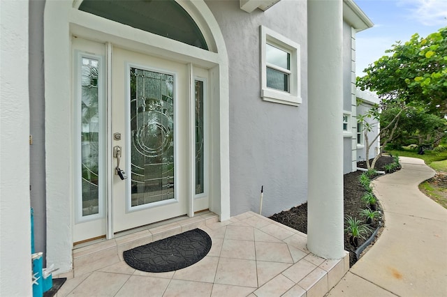 101 N 22nd St, Flagler Beach, FL 32136 - view of exterior entry with stucco siding
