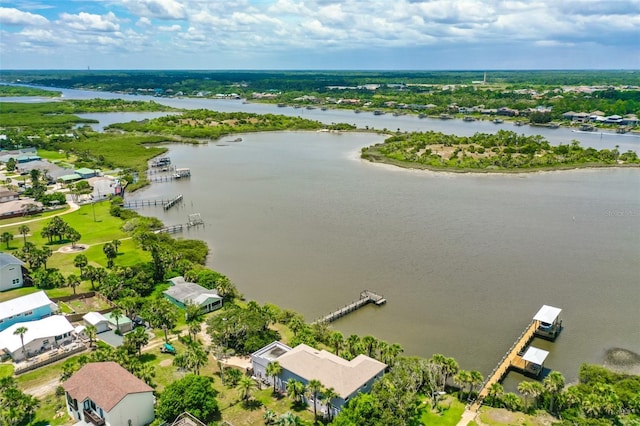 101 N 22nd St, Flagler Beach, FL 32136 - aerial perspective of suburban area featuring a nearby body of water