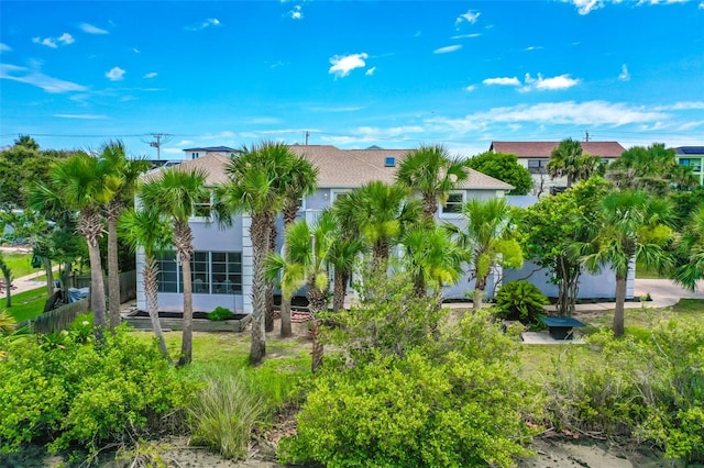 101 N 22nd St, Flagler Beach, FL 32136 - rear view of house with stucco siding